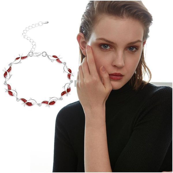 

fashion luxurious aobao animal dolphin bracelet for women feet jewelry gift armbander damen schmuck geschenk fashion#y, Black
