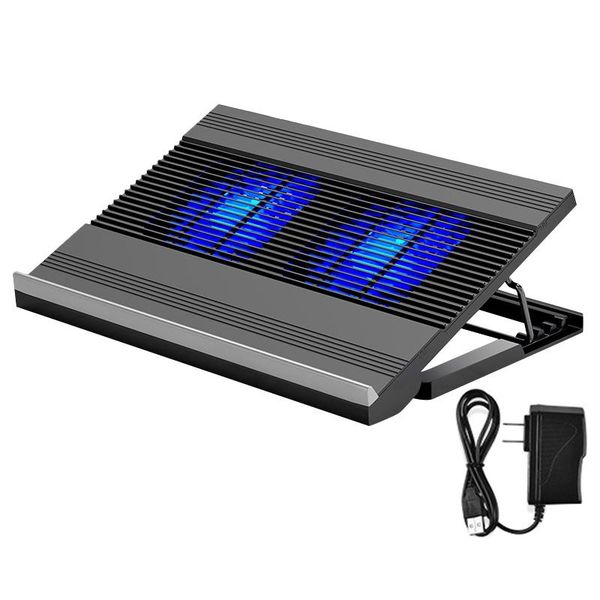 

new-t10 lapcooling base,silent dual fan adjustable cooling bracket, suitable for lap under 18 inches(us plug)