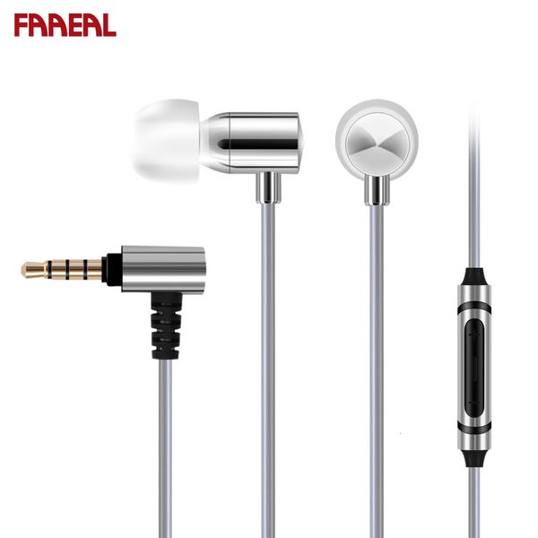 

headphones earplugs faaeal poppy metal earphone hifi subwoofer sleeping plug mobile phone control by wire