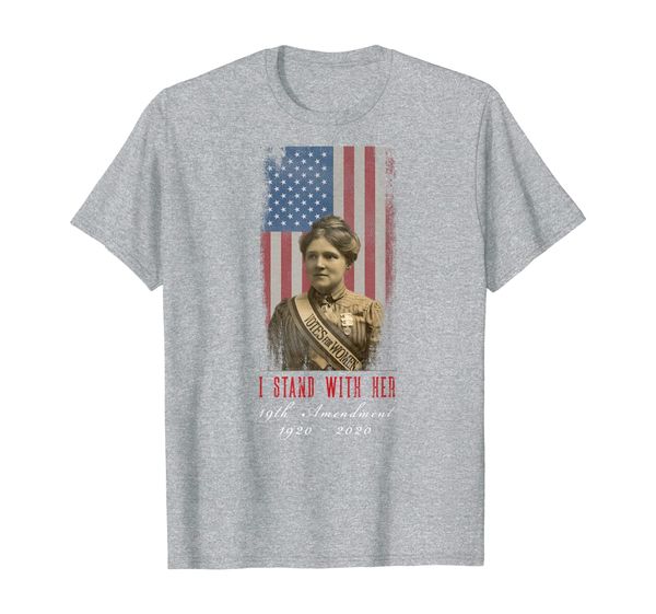 

women's suffragette t shirt 19th amendment centennial, White;black