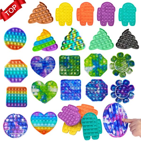 

fidget simple dimple toy pop bubble fidget toys funny sensory popit stress relief toy for children simple dimple dropship