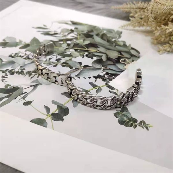 

75%off outlet new letter full open bracelet for women, Black
