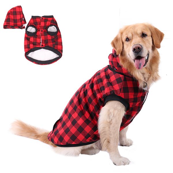 

2021 new the size shipping big winter coat style dog for dogs to chihuahua puppy macio jacket clothes with highlighted hat 3zn4