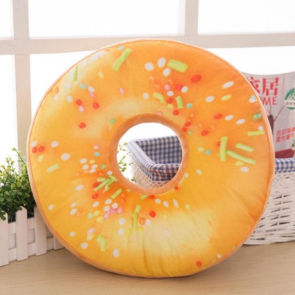 

pillow stuffed seat pad plush sweet donut foods cushion case 3d sleeping chair
