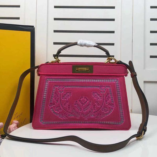 

women handbag bag ladies crossbody tote bag hollow out embroidery handbag long shoulder strap purse square twist lock design