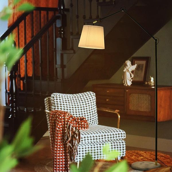 

floor lamps night fish luring lamp living room study reading long arm minimalist light luxury bedroom bedside