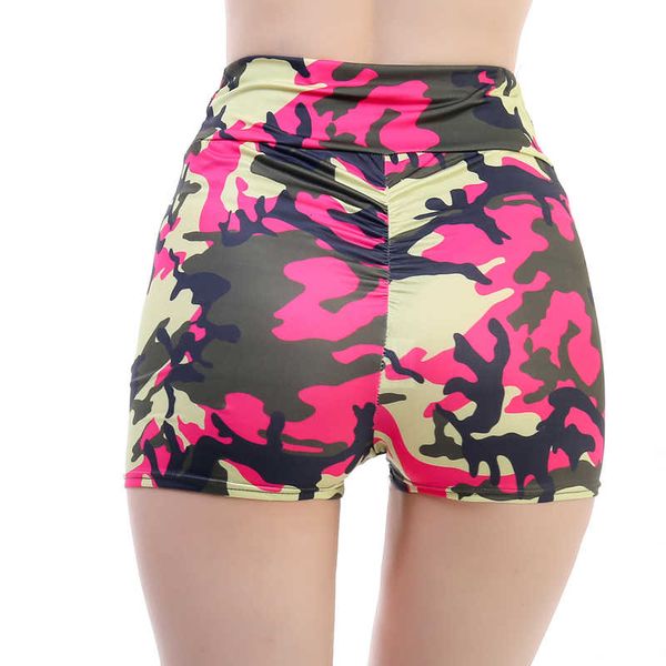 

casual fashion high tail camouflage print new summer women sports shorts, White;black