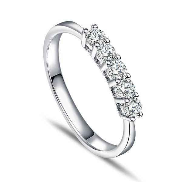 

european and american fashion high-end tonglin cross-border ornament s925 sterling silver ring womens simple fashion simulation diamond ring