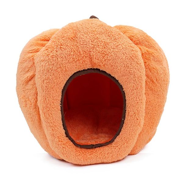 

kennels & pens funny pumpkin pet dog bed warm house animal kitten cave cozy nest puppy cat cute kennel product supplies