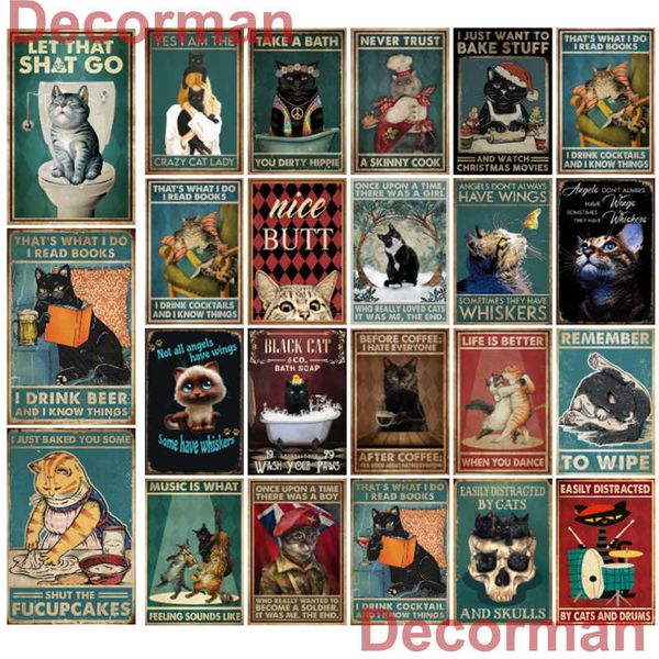 

kelly66 pet cat custom metal signs poster decor for bar home pub 20x30 cm dm-1-3