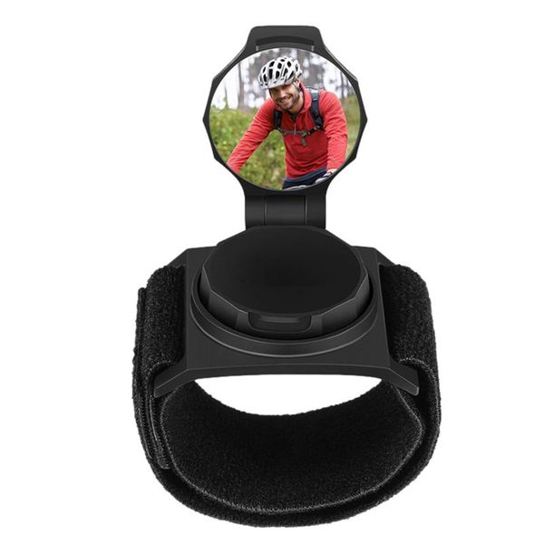 

bike groupsets bicycle riding wrist rearview mirror 360 rotating adjustable safety rear view for men women cycling accessories