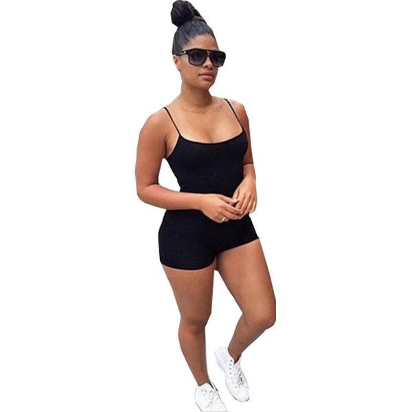 

women's jumpsuits & rompers womens jumpsuit short bodysuit halter playsuits straps harness piece women clothing vestidos lbd0906, Black;white