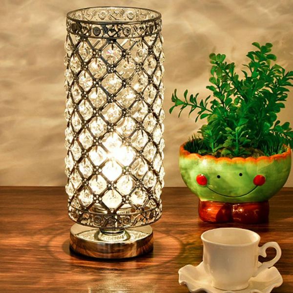 

table lamps lamp crystal light acryl for bedroom living room desk wedding home decor