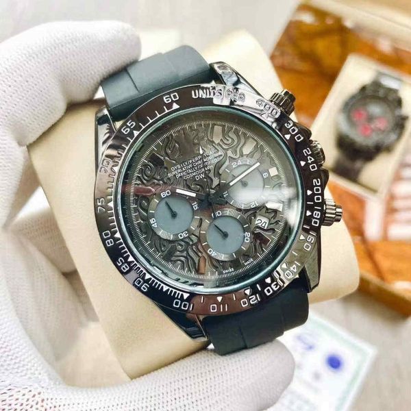 

very popular quality stylish casual men's watch with three pin quartz movement displaying calendar folded rubber watchband, Slivery;brown