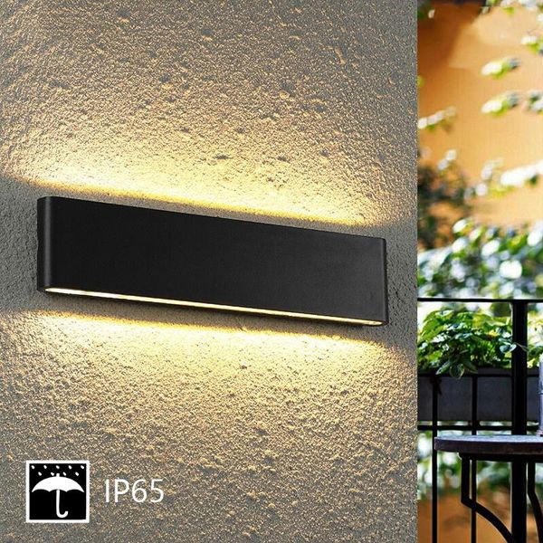 

waterproof outdoor wall lamp 20w ip65 led cordless up and down lighting modern indoor outdoor engineering porch garden light