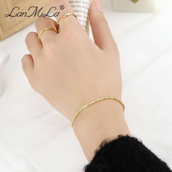 

link, chain lanmila 2021 classic fine bracelet for women jewelry, Black