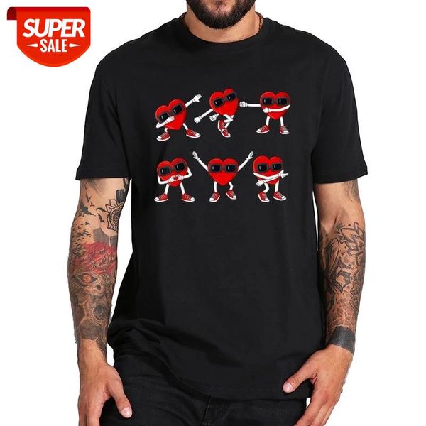 

funny dancing hearts dance challenge t shirt valentines day cute gift tshirt short sleeve camisetas #000h, White;black