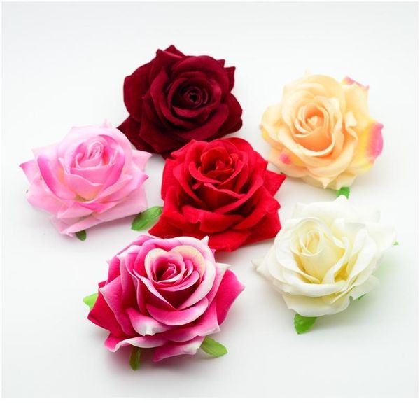 

silk flannel rose for home decor accessories wedding christmas fake flower bridal clearance diy wreath artificial jllfqg