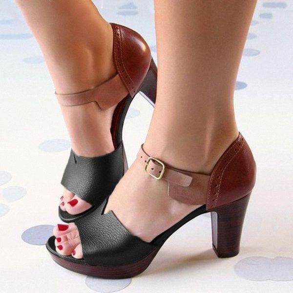 

women sandals high heels summer woman pumps thin heels party shoes pointed toe office ladie dress shoe plus size#g4 48cv#, Black