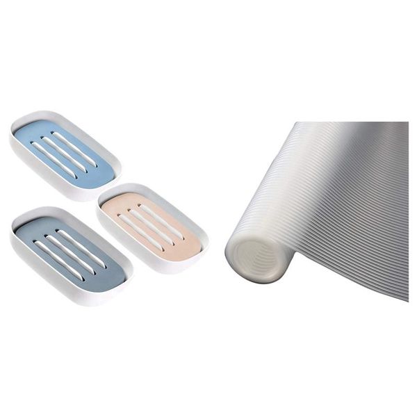 

mats & pads 3x eva shelf liner,refrigerator liner drawer cabinet mat & soap dishes