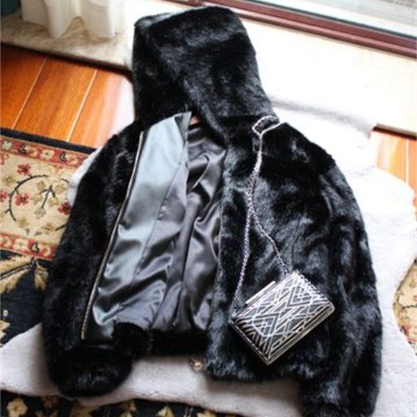 

new high-end fashions women's leather jacket s51 4hx3, Black