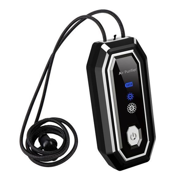 

air purifiers mini purifier home portable 800mah battery 120 million negative ion ionizer gift car hanging neck