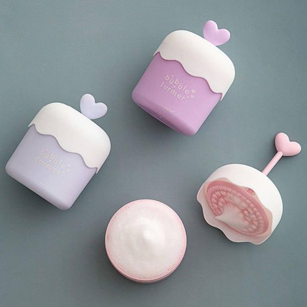 

buckets portable bath shampoo foam maker cute simple face cleanser shower travel bubble foamer device cleansing cream foaming clean tool