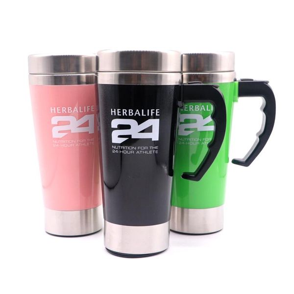 

water bottle herbalife nutrition 500ml auto mixing stainless steel material outdoor travel cup vacuum