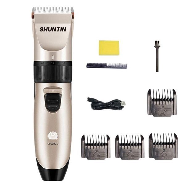 

hair clippers shuntin professional adjustable electric usb low noise cordless mens barber salon trimmer haircut machine