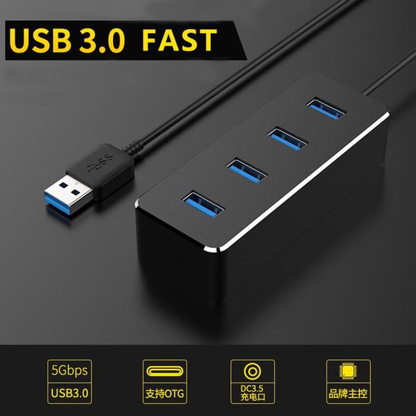 

hubs usb3.04 mouth hub usb one for four linesplitter aluminum alloy usb3.0hub