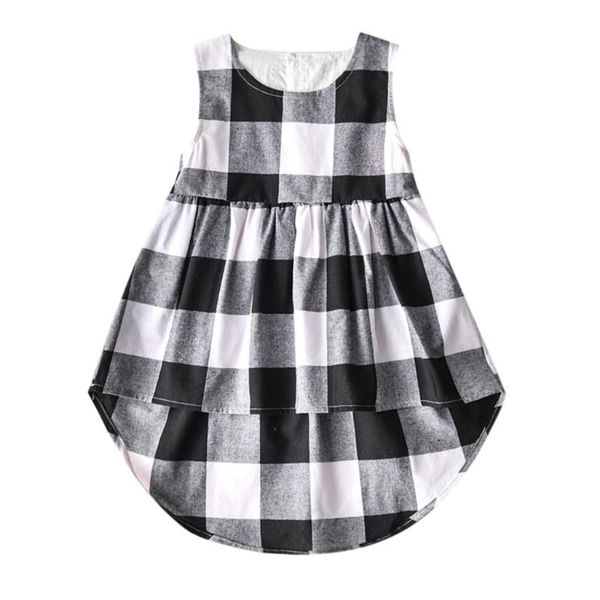 

girl's dresses lonsant girl dress toddler kids sleeveless plaid irregular baby summer casual lovely cotton comfy clothes, Red;yellow
