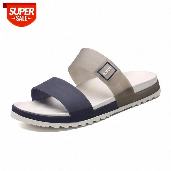 

sandals men summer slippers fashion peep toe flip flops male outdoor non-slip flat beach slides size 45 #fs1l, Black