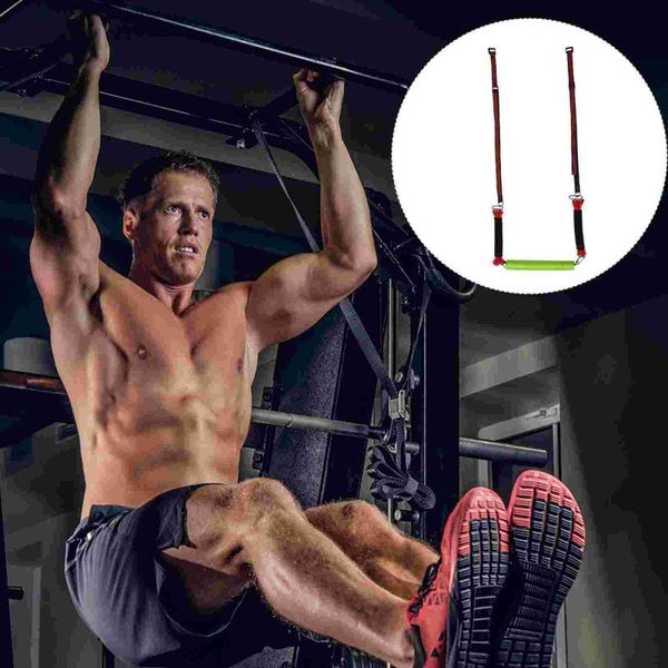 

horizontal bars 1 set resistance band fitness equipment practical pull-up trainer