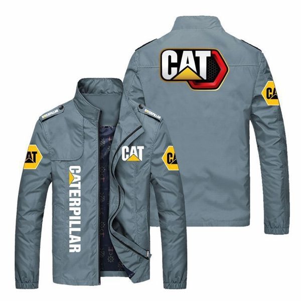 

Cat cycling spring and autumn coat men's thin jacket large European windbreaker assault suit sports leisure, Khaki