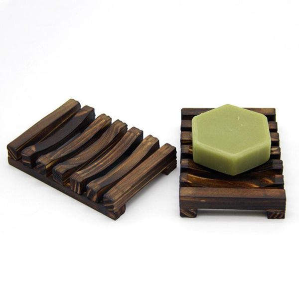 

soap dishes natural bamboo wooden dish tray drainage bathroom shower holder container storage box plates case supplies