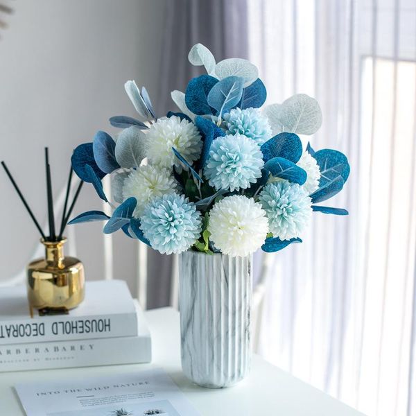 

home accessories decoration artificial flowers dandelion rose peony silk flower fake plants eucalyptus branches fall party decor
