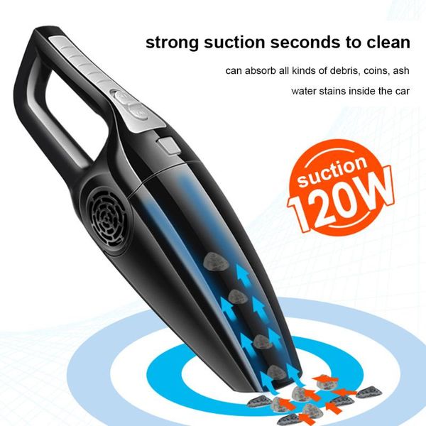 

vacuum cleaner car portable high power cleaners household 120w hurricane suction