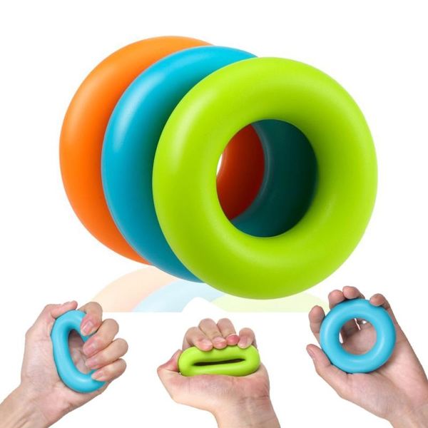 

hand grips silica gel portable grip ring strength training expander rubber exerciser muscel power equipment
