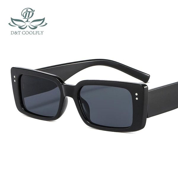 

sunglasses d&t 2021 fashion rectangle women men gradients lens frame brand designer vintage leopard black style, White;black