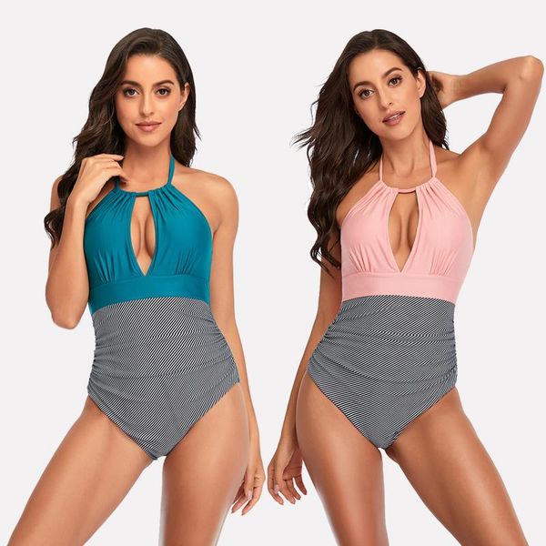 

2010 new one-piece deep v bikini halter swimwear personalized swimwear beachwear thong yoga clothing ladies bikini