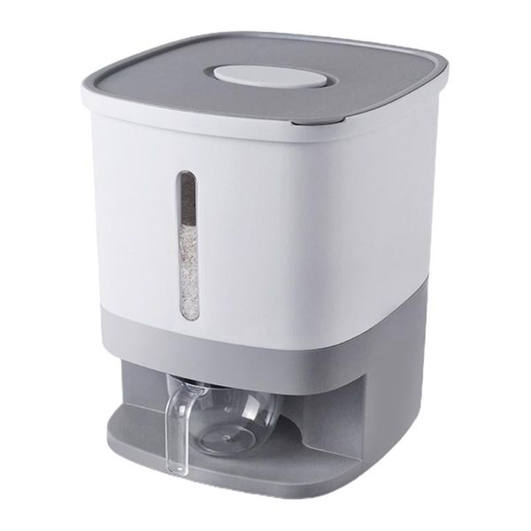 

storage bottles & jars 10kg rice container large sealed grain dispenser box with lid measuring cylinder moisture proof household