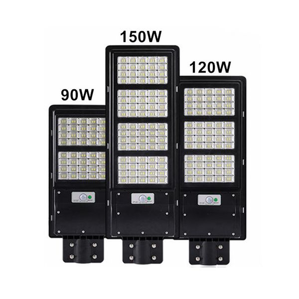 

90w 120w 150w style small reflective cup solar street lamp pir motion sensor outdoor waterproof courtyard light for area lighting