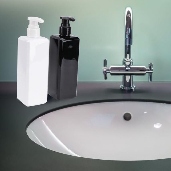 

liquid soap dispenser bottle shampoo lotion pump shower gel holder empty container 500ml black