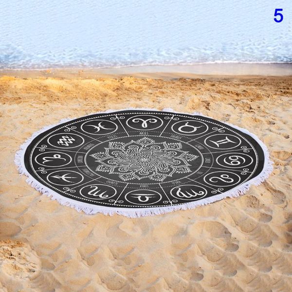 

carpets quick-dry round colorful beach towel with tassel and multiple patterns 2021ing
