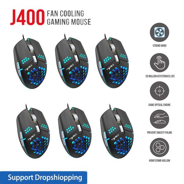 

1-10pcs j400 fan macro programming wired hole gaming mouse 8000dpi adjustable,anti-sweat design,computer peripherals accessories