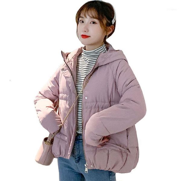 

winter jacket, 2021, women's cotton cap, short overcoat, paka, jacket1, Black