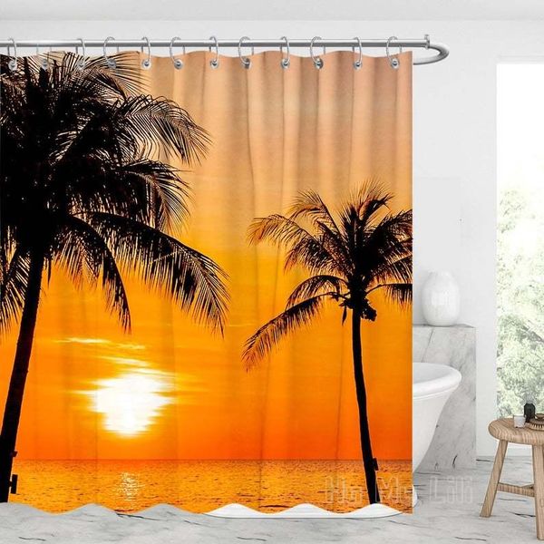 

shower curtains sunset curtain waterproof modern bathroom decor graduation gift