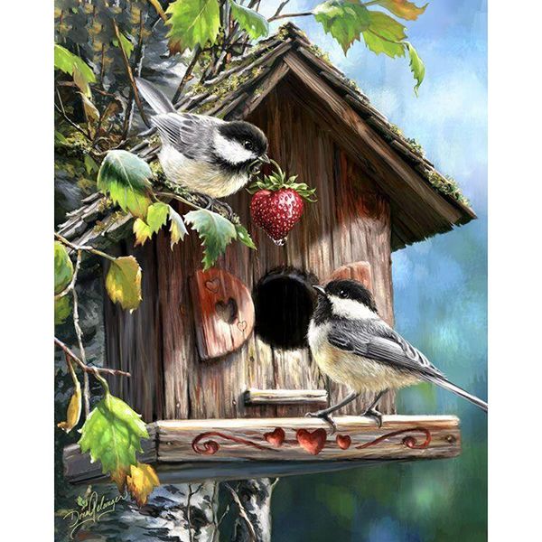 

diamond painting diy embroidery bird nest full 5d mosaic home
