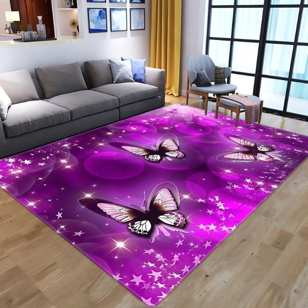 

carpets cartoon butterfly pattern for living room bedroom rug 3d printing kids play child floor area rugs decor crawl mats