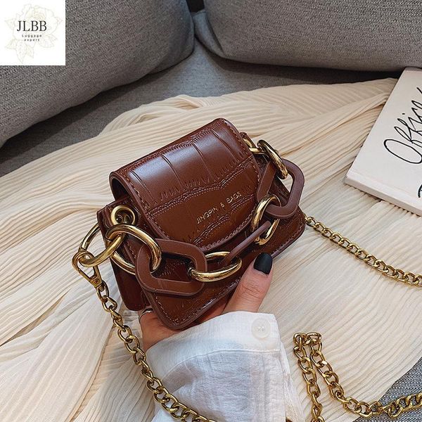 

fashion mini saddle women shoulder bags designer brand acrylic chain handbags luxury pu leather female crossbody bag small purse